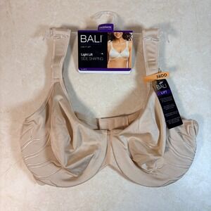 NEW Bali Light Lift Side Shaping Underwire Bra Woman's 38DD Tan Beige Support
